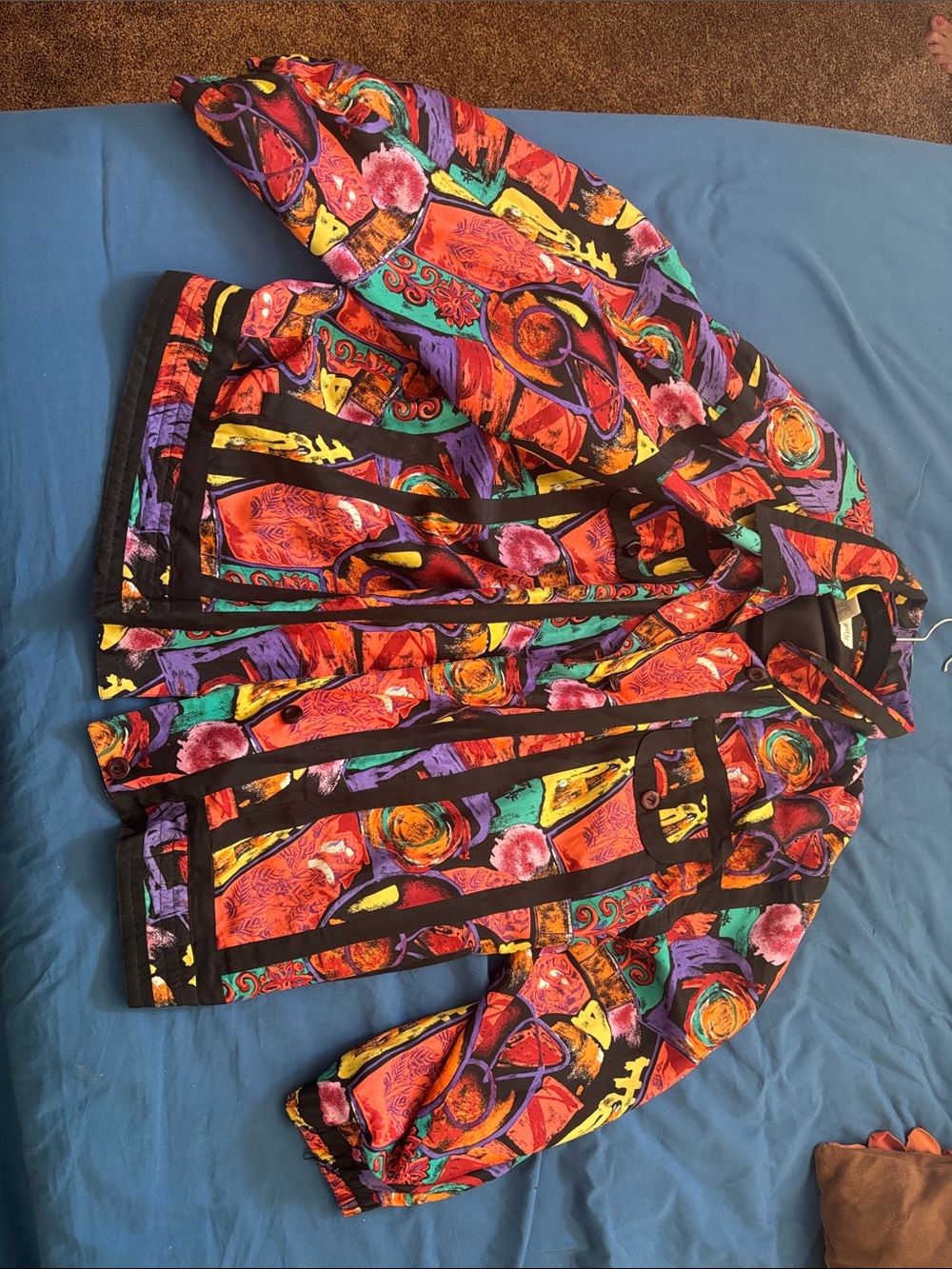 Bright Multicolor Women's Button-Front Jacket